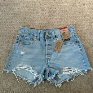 Levi’s 501 High Rise Jean Shorts Size 28